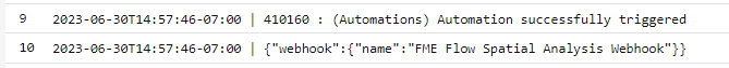 Webhook registered