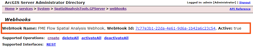 Webhook active