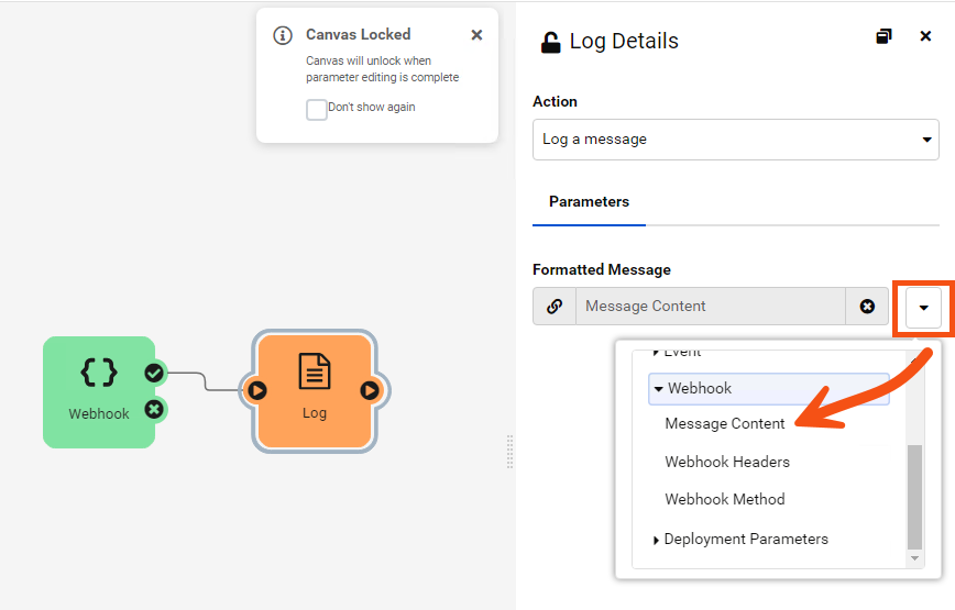 Log Message Content
