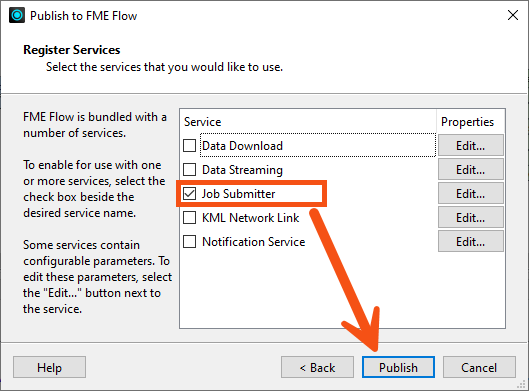 Register services