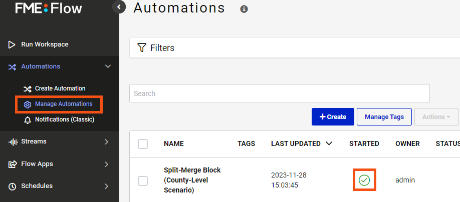 Build Manual Trigger Automation App – FME Support Center