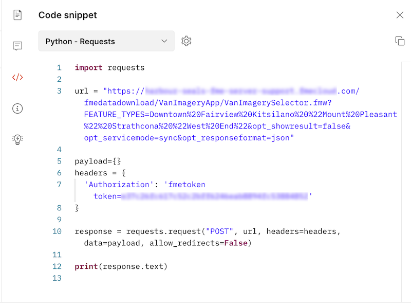 Submitting a Job through an FME Flow Webhook URL – FME Support Center