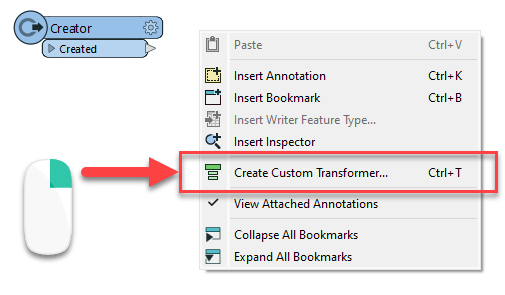 Create custom transformer