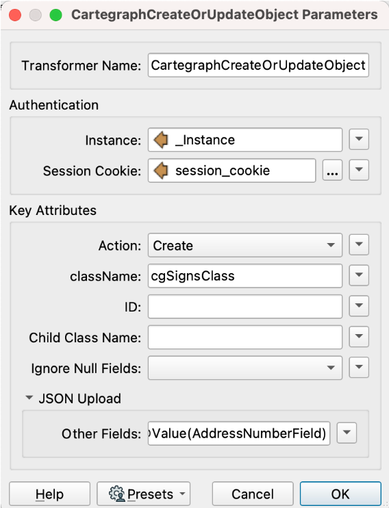CreateOrUpdateObject