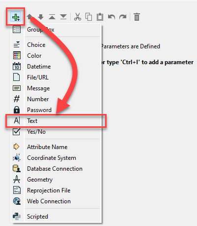 Add user parameter