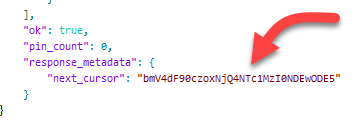 Next_cursor JSON