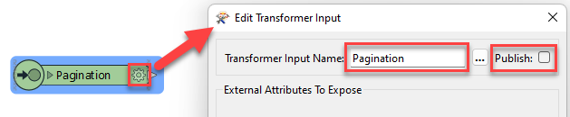 Pagination input