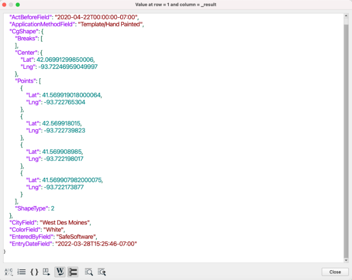 Feature caching