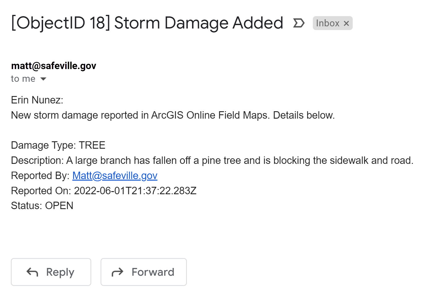 Sample Email