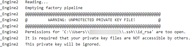 Warnings about unprotected key file are logged in the fmeprocessmonitorengine.log