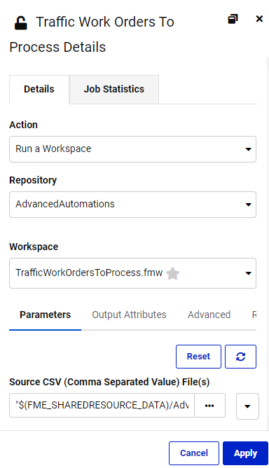 Run Workspace