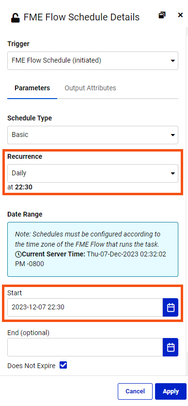 Add Schedule