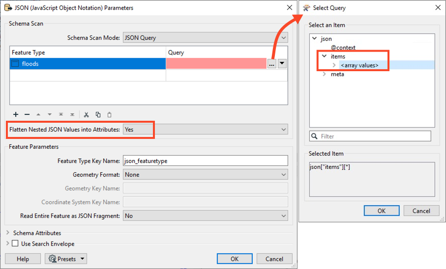 Advanced JSON Reading – FME Support Center