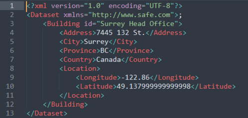 XML Writing with XMLTemplater – FME Support Center