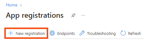 New App Registration