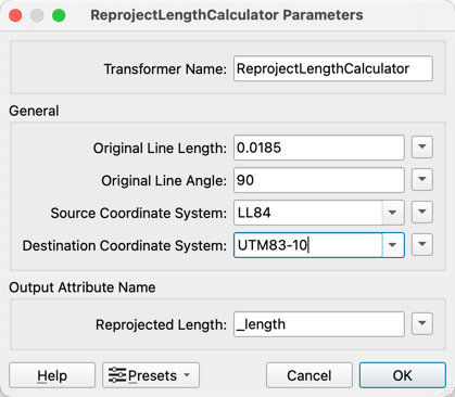 ReprojectLengthCalculator