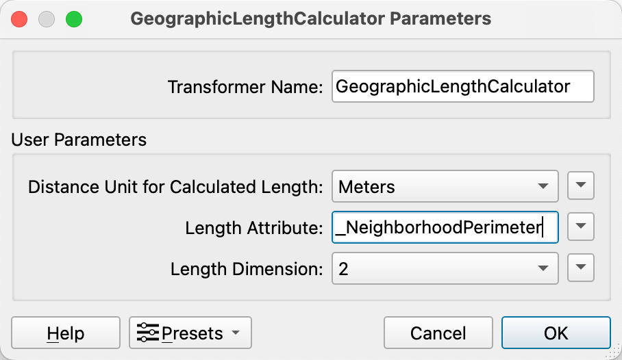 GeographicLengthCalculator-Parameters