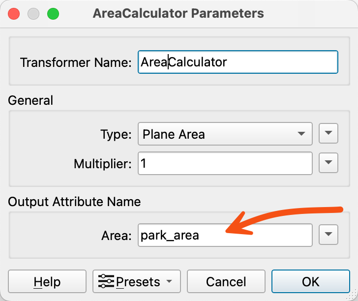 AreaCalculatorParams